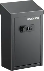"Uniclife Wall Mount Locking Drop Box Steel Key Cash Suggestion Box Fast S
