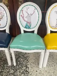 在飛比找Yahoo!奇摩拍賣優惠-南法鄉村風實木仿古餐椅
