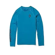 Volcom Boys' Lido Solid Lycra Long Sleeve Rashguard 50+ Uv Protection