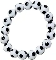 [BESPORTBLE] football fan bracelet charm braclets vintage gemstone sports Bangle Sports Soccer crystal Sports Beads Bracelet football beads soccer beads boy jewelry Plastic beads resin man