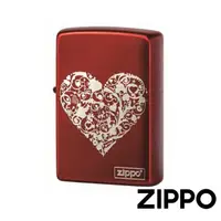 在飛比找momo購物網優惠-【Zippo】藤蔓愛心-紅-防風打火機(美國防風打火機)