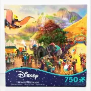 Thomas Kinkade Disney Dumbo Jigsaw Puzzle 750 Pieces Flying Elephant Circus