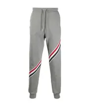 RWB-stripe trackpants 3,4 medium gray