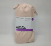 Room Essentials 2 Pillowcases Standard Size Pink Set New