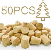 Enkrio Blank Wine Corks 50Pcs Natural Wine Corks Tapered Cork Plugs Wooden Bottle Stopper Small Cork Stoppers for Wine DIY Craft Projects