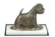 West Highland White Terrier statuette on a light stone Art-Dog