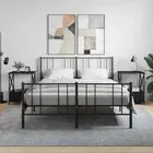 vidaXL Bedside Tables 2 pcs Black 50x41x65 cm Engineered Wood BBT