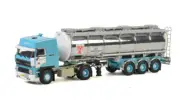 WSI for DAF 2800 SPACE CAB 4x2 TANK TRAILER 1/50 DIECAST MODEL FINISHED TRUCK