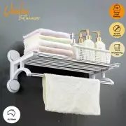 Towel Rack Bathroom Storage Towel Shelf SS Caravan Accessories Suction Chichi
