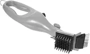 Milisten BBQ Cleaning Brush Grill Multi-Functional Kitchen Stove Cleaning Brush BBQ Tools Stainless Steel Pan Brush Stainless Steel Barbecue Cleaning Brush BBQ Brush Grey Steel Wire