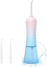 NW 1776 Premium Electric Tooth Flosser with Intelligent Pulse and Portable Detachable Oral Irrigator for Fresh Breath and Dental Care - High Frequency Water Pulse (Pink)