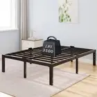 Platform Bed Frame Queen Size with Storage Headboard Compatible 14 Inch High ...