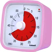Pink-Yunbaoit Visual Timer,Silent Countdown Clock, Time Management Tool