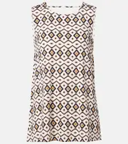 [Max Mara] Max Mara Ersilia printed jersey top UK 14 multicoloured