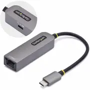 StarTech.com 2.5GbE USB-C to Ethernet Adapter, 100W PD Pass-Through, NBASE-T NIC, USB 3.0 Type-C 2.5/1G Multi Speed Network, USB 3.1 RJ45 - 2.5GbE to