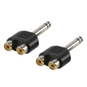 Simplified Audio Connections with Dual For RCA and Mono Input Adapters