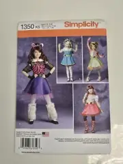 Simplicity Sewing Pattern 1350 Costumes Girls Size 7-14