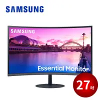 在飛比找蝦皮商城優惠-SAMSUNG 27吋 1000R 曲面顯示器 電腦螢幕 S