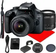 Canon EOS 4000D DSLR Camera w/Canon EF-S 18-55mm F/3.5-5.6 III Zoom Lens