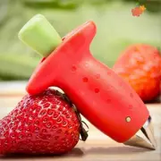 Szczw 2pcs Kitchen Strawberry Paring Knife Stainless Steel Strawberry Peeler Tomato Leaf Picking And Core Picking Fruit Picker Opp Bag Packing