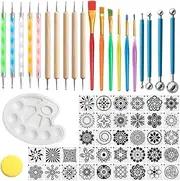 VENEKA Mandala Dotting Tools Rock Dot Stencils for Painting Tool Set Craft Kits for Nail Mandala Arts Drawing