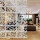 12pcs Hanging Room Divider Screen PVC Panel Partition Curtain DIY Bedroom Decor
