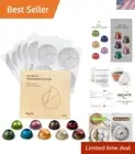 Aluminum Foils Lids Seals to Reuse Coffee Pods Reusable Coffee Filter Refilla...