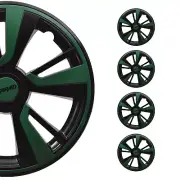 14" Wheel Covers Hubcaps fits Nissan Green Black Gloss