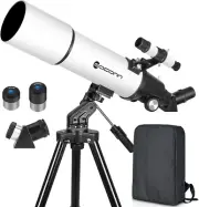 Telescopes for Adults Astronomy, 80mm Aperture 600mm Refractor Telescope for Kid