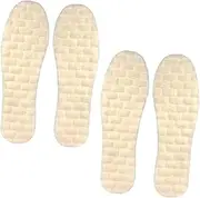 YOSADIER 2 Pairs Warm Fleece Shoe Insoles for Winter Boots Comfortable Sneakers Insoles Material for Relief for All Shoe