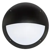 Hardy LED Round Eyelid Bunker Light Black | Brilliant Lighting