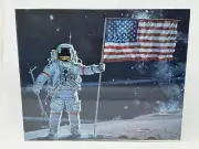 Neil Armstrong Moon Flag Vintage Puzzle 1979 Smithsonian McCall The Mural Space
