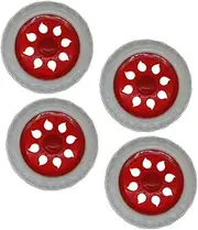 Happyyami Wheelchair Tires Replacement Shopping Cart Wheel 4pcs Trolley Luggage Cart Elder Plastic Stair Climbing Cart Casters Trolley Roller Wheels