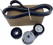 Timing Chain Tensioner Fit for Jeep Grand Cherokee Fit for Dodge Ram 1500 Serpentine Belt Tensioner Pulley 4861660AA,4891720AA,4627397AB Adjuster Tensioner Rod(3PCS Set)