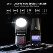 NEEWER Z1-C Z1-N Z1-S TTL Round Head Flash Light Speedlite 2.4G Canon Nikon Sony