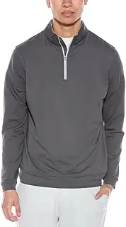[PETER MILLAR] Mens Quarter Zip Knitwear, S, Grey