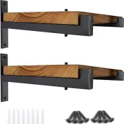 4 Pcs Heavy Duty Shelf Brackets Wall Mounted Industrial Metal Shelf Supports (10