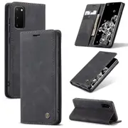 CaseMe Samsung Galaxy S20 Classic Folio Leather Case Cover S20 G981 [Black]