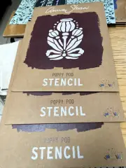SALE - SALE - Annie Sloan Chalk Paint Poppy Pod Stencil