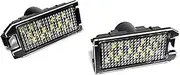 FIQOME 2x LED Licence Number Plate Light White Canbus, for Compass MK49 2014+ Grand Cherokee WK2 Patriot 2017+ Levante Car Number Plate Led Light