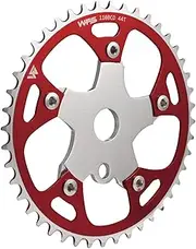 Pulsar Chainring w/Spider Sprocket 44T 1/8" 110mm BCD 5 Arm Hole Old School BMX, Red, WFS3084-BO-N