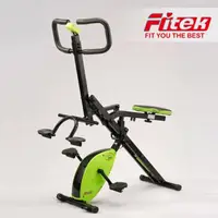 在飛比找momo購物網優惠-【Fitek健身網】二合一磁控車+深蹲騎馬機 兩用飛輪健身車