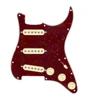 920D Custom Texas Vintage Loaded Pickguard for Strat With Aged White Pickups,...