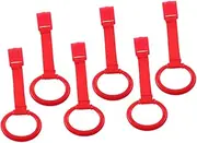 ibasenice Infant Learning Stand Pull Ring Set Pull up Toys Bed Hanging Rings Safe Sturdy for Crib Playpen