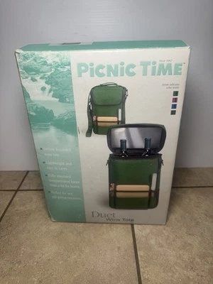 Picnic Time Wine Cooler Tote Bag ThermoGuard Insulation With Charcuterie Board