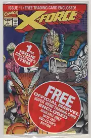 New 1991 Marvel #1 X-Force Sealed With Shatterstar Card Combined Shipping!