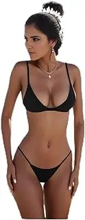 ZTRZHCHYA Micro Sexy Bikini Set Women G-String Swimsuits Solid Bathing Suit Swim Push Up Swimwear Mini Biquini