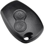 FLJKCT Car Key Shell Without Blade 2 Buttons Car Key Shell Remote Shell,for Renault Dacia Modus Clio 3 Twingo Kangoo 2