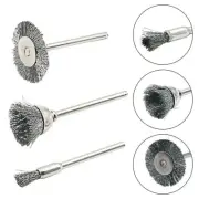 Premium Stainless Steel Wire Brush Set for Rust Removal and Polishing (3Pcs)