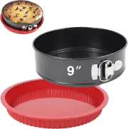 Premium 9-Inch Springform Pan - round Cake Pans for Baking, Leak-Proof Cake Pan